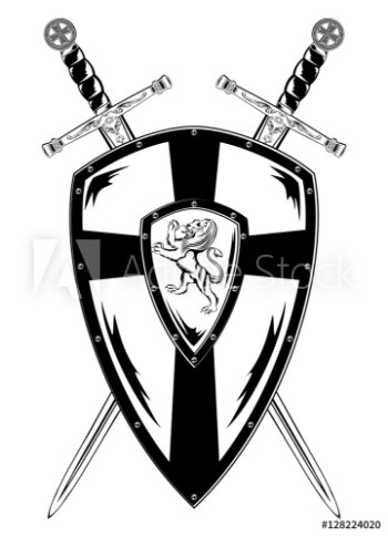 Picture of Crossed swords and board